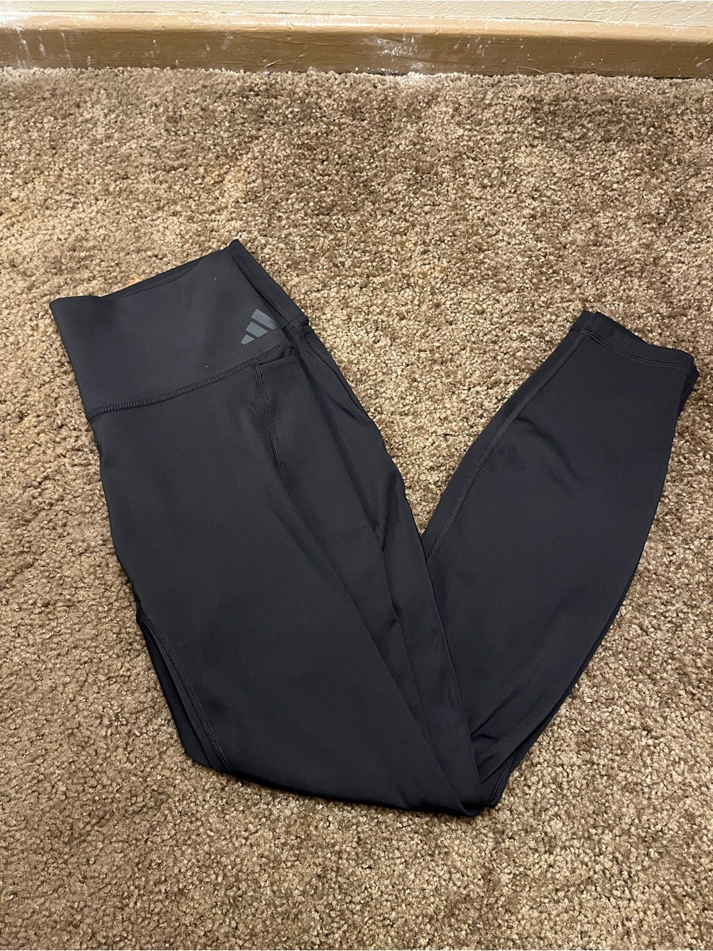adidas Black Clima Cool Women's High-Waist Athletic Leggings